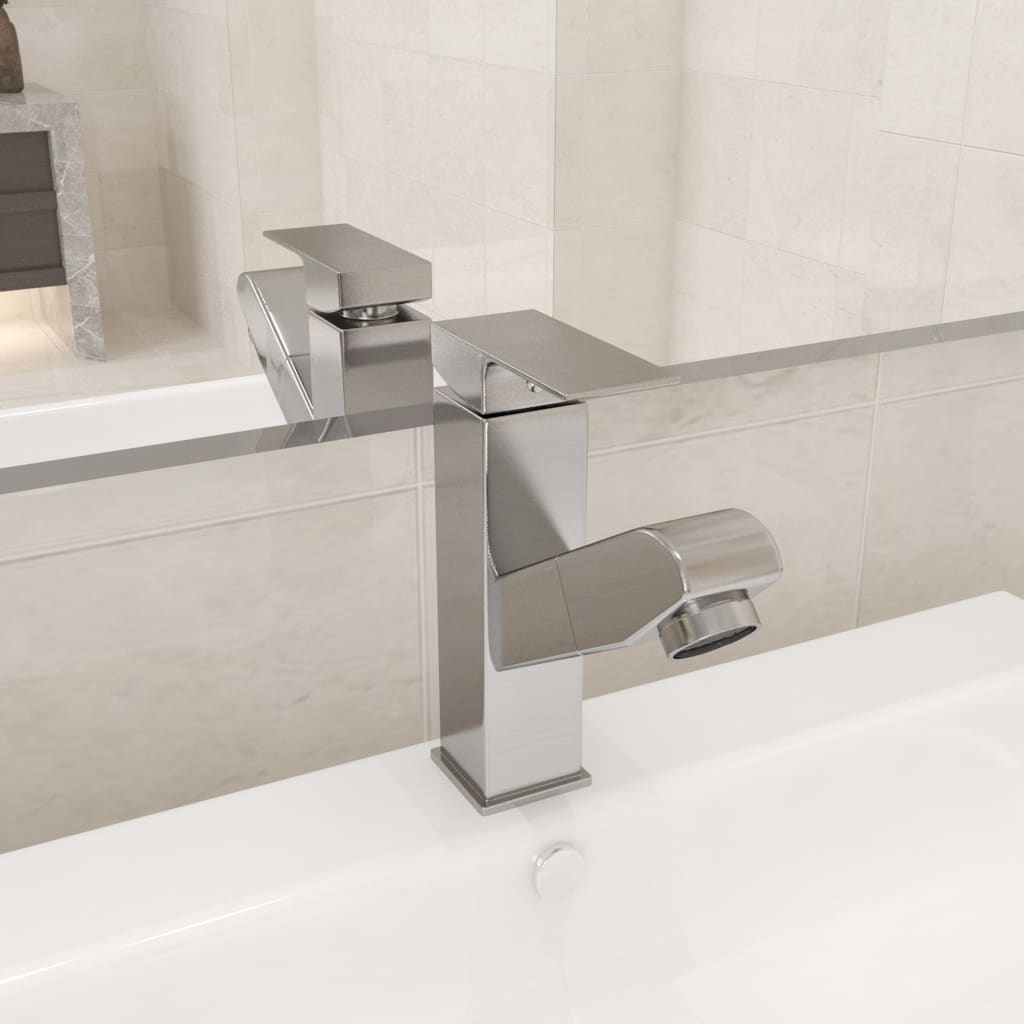 Vidaxl Washbasin Faucet con funzione aquila 157x172 mm di colore argento