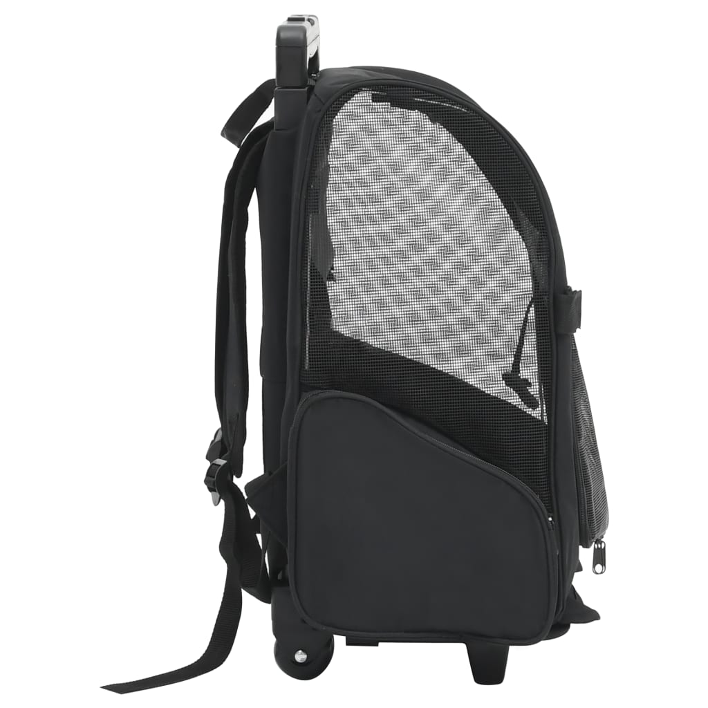 Vidaxl Pet rolley pliable noir