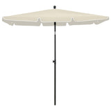 Parasol Vidaxl con poste 210x140 cm de arena -color