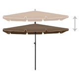 Vidaxl Parasol con polo 210x140 cm Tope