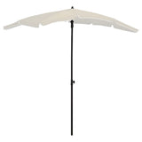 Parasol Vidaxl con polo 200x130 cm de arena