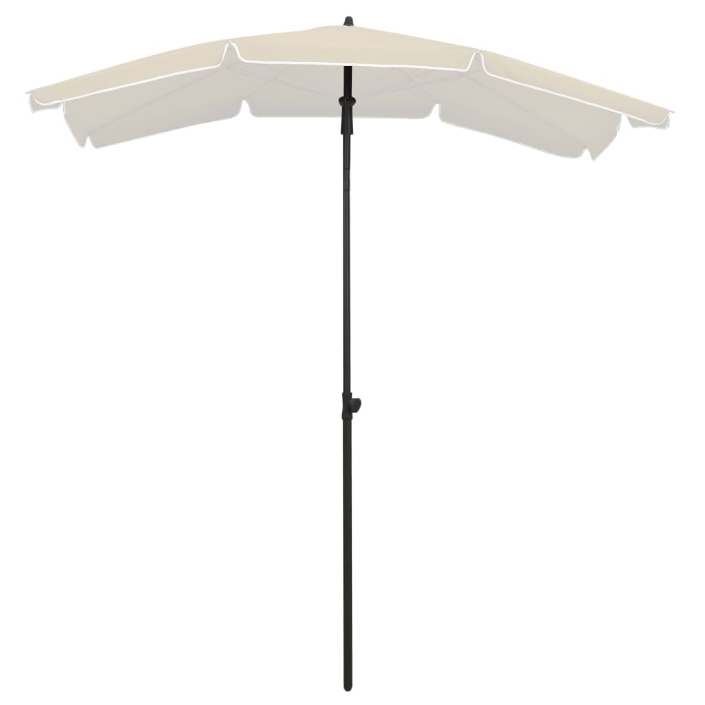 Parasol Vidaxl con polo 200x130 cm de arena