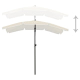 Parasol Vidaxl con polo 200x130 cm de arena