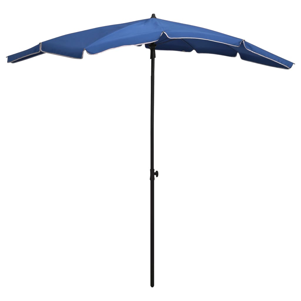 Vidaxl Parasol con polo 200x130 cm azul azul