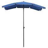 Vidaxl Parasol con polo 200x130 cm azul azul