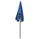 Vidaxl Parasol con polo 200x130 cm azul azul