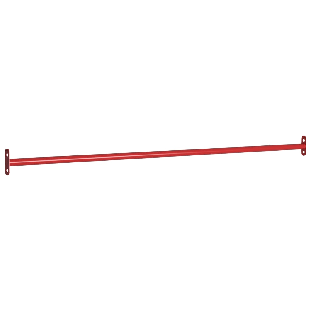 Vidaxl Rekkstaks 2 PCS 125 cm de acero rojo