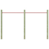 Vidaxl rekstokken 2 st 125 cm staal rood