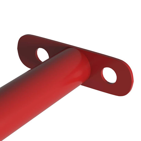 Vidaxl rekstokken 2 st 125 cm staal rood