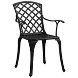 Vidaxl tuinstoelen 2 st gietaluminium zwart