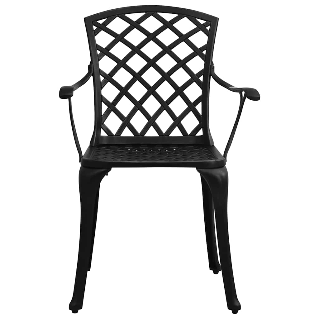 Vidaxl tuinstoelen 2 st gietaluminium zwart