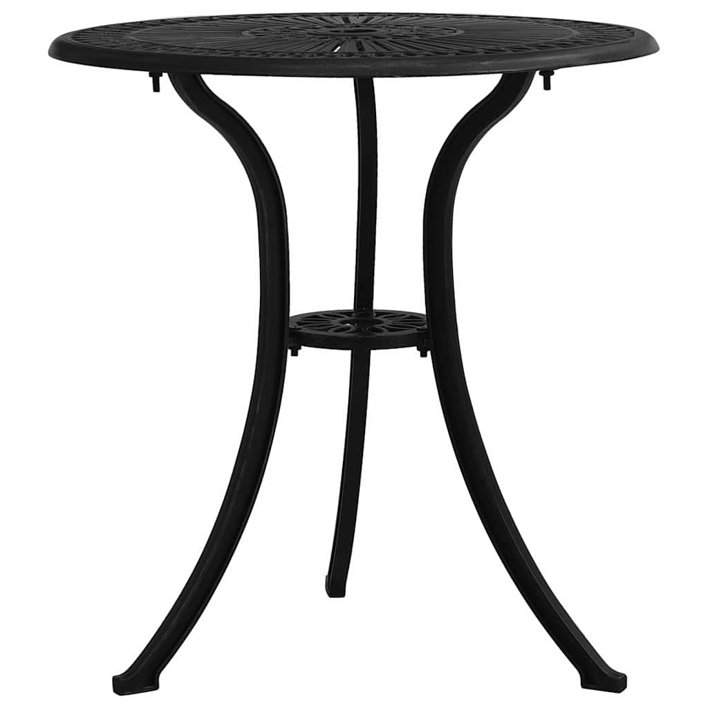 Vidaxl tuintafel 62x62x65 cm gietaluminium zwart