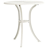 Vidaxl tuintafel 62x62x65 cm gietaluminium wit