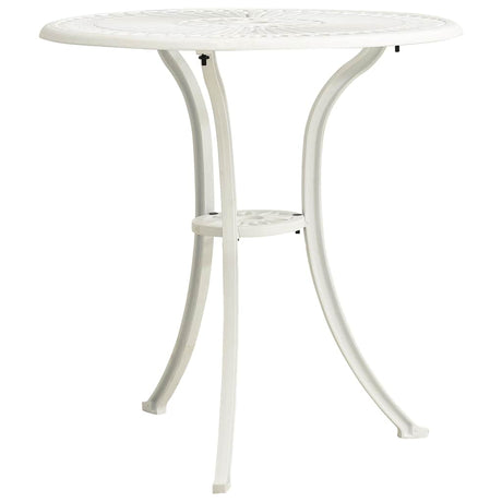 Vidaxl tuintafel 62x62x65 cm gietaluminium wit