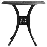 Vidaxl tuintafel 78x78x72 cm gietaluminium zwart