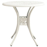 Vidaxl tuintafel 78x78x72 cm gietaluminium wit
