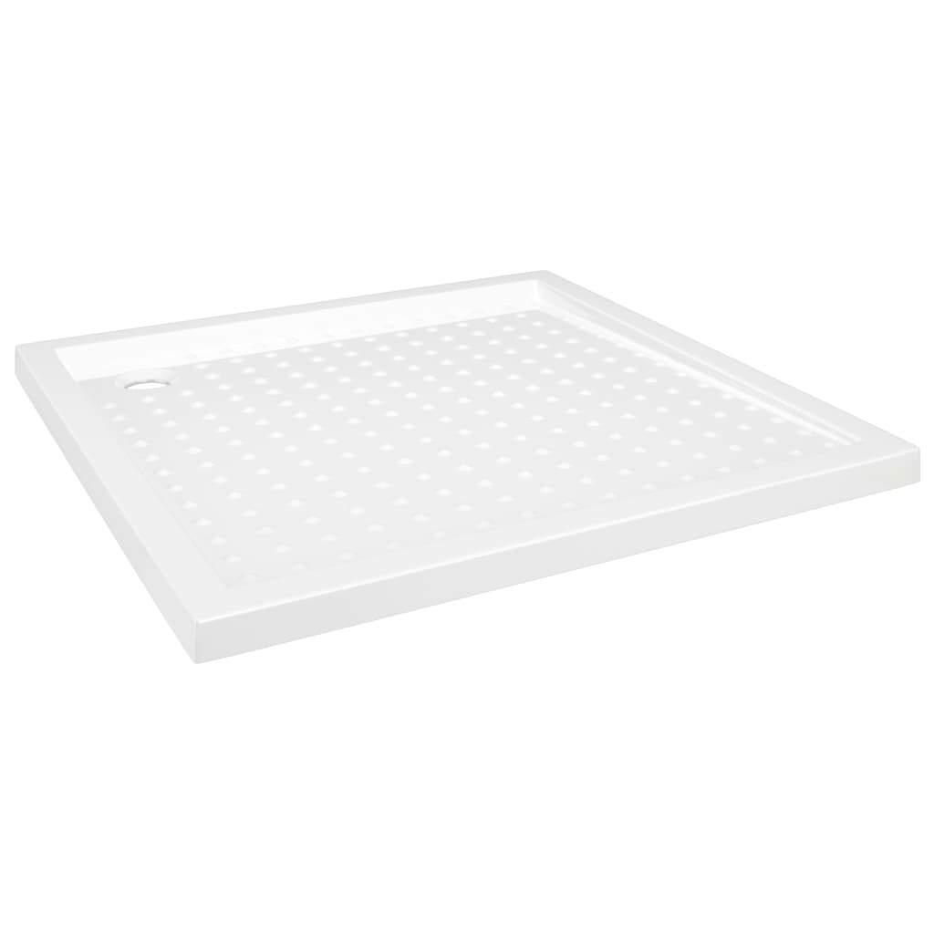 Bandeja de ducha Vidaxl con pernos 90x90x4 cm blanco