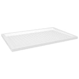 Vidaxl Docho doccia con borchie 80x120x4 cm bianco