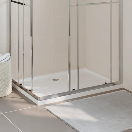 Vidaxl douchebak rechthoekig 80x110 cm abs wit