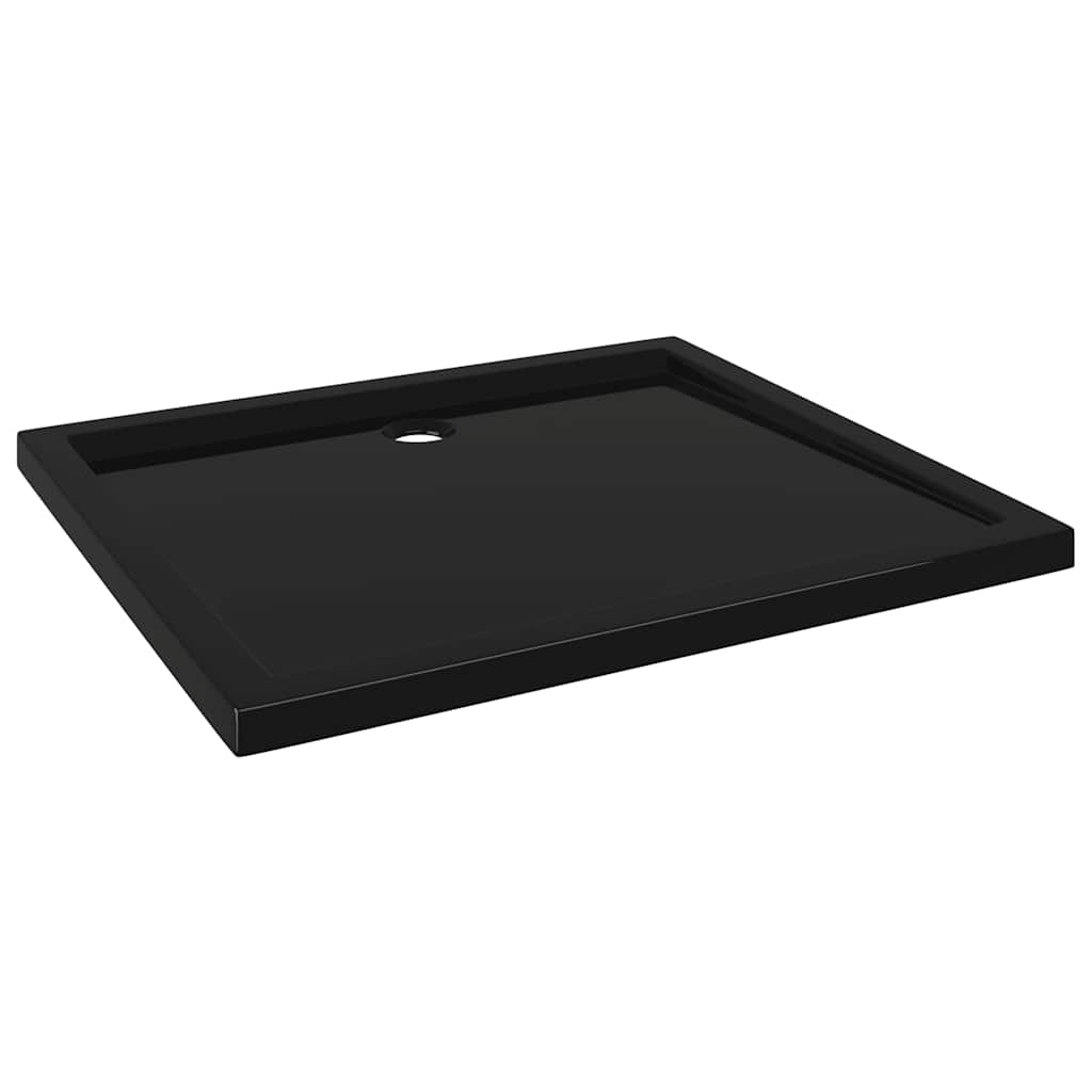 Vidaxl douchebak rechthoekig 80x90 cm abs zwart