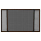 Vidaxl raamhor uitschuifbaar (100-193)x75 cm bruin