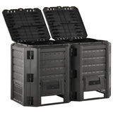 Vidaxl Compost Bin 800 L noir