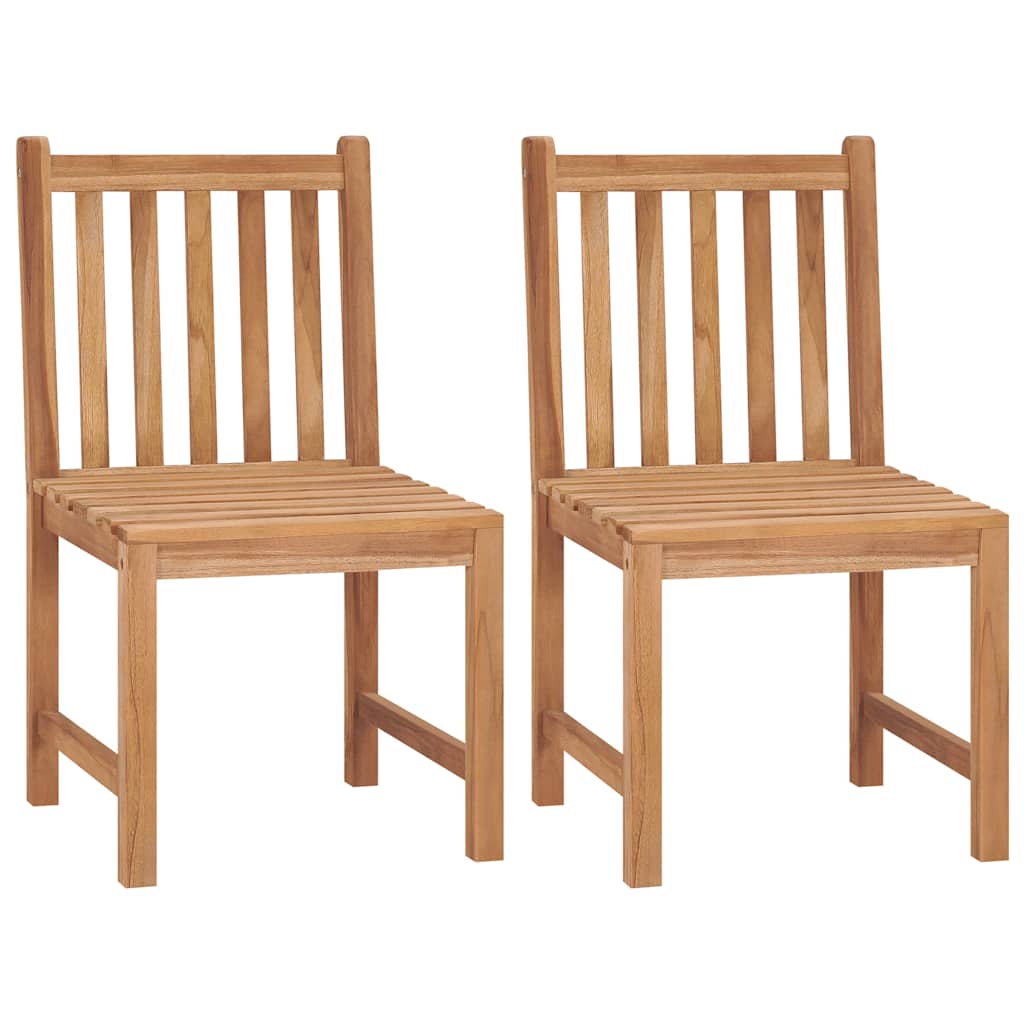 Vidaxl tuinstoelen 2 st massief teakhout