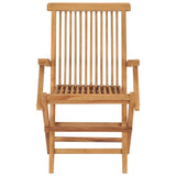Vidaxl tuinstoelen 3 st inklapbaar massief teakhout