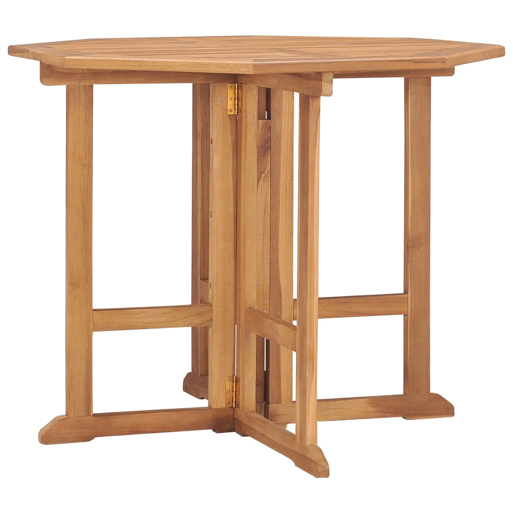 Vidaxl tuintafel inklapbaar 90x90x75 cm massief teakhout