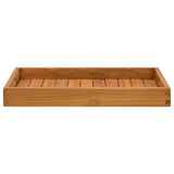 Vidaxl dienblad 60x35 cm massief teakhout