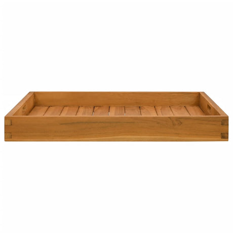 Vidaxl dienblad 60x60 cm massief teakhout