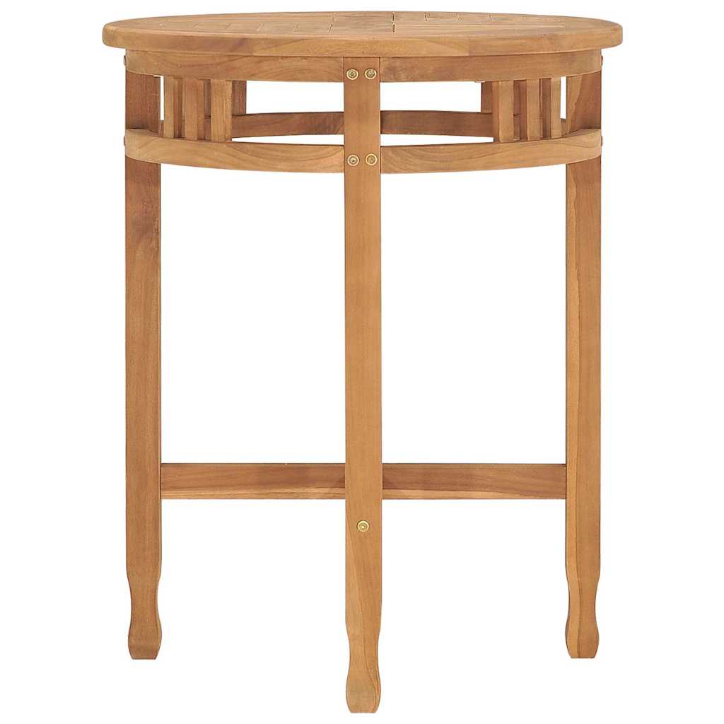 Vidaxl bistrotafel inklapbaar ø60x75,5 cm massief teakhout