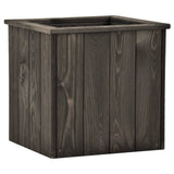 Vidaxl Planter raised 38x41x40 cm Solid pine dark gray