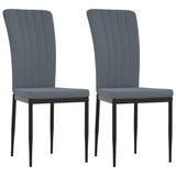 Vidaxl eetkamerstoelen 2 st fluweel donkergrijs