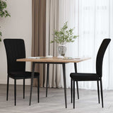 Vidaxl eetkamerstoelen 2 st fluweel zwart