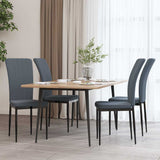 Vidaxl eetkamerstoelen 4 st fluweel donkergrijs