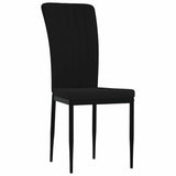 Vidaxl eetkamerstoelen 4 st fluweel zwart