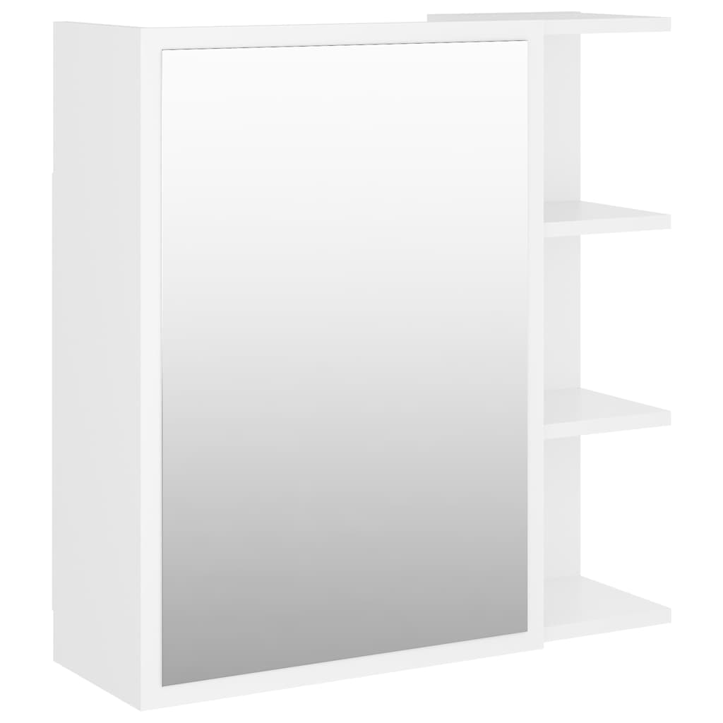 Vidaxl badkamerspiegelkast 62,5x20,5x64 cm bewerkt hout wit