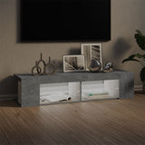 Vidaxl tv-meubel met led-verlichting 135x39x30 cm betongrijs
