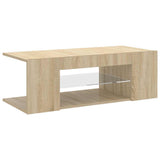Vidaxl tv-meubel met led-verlichting 90x39x30 cm sonoma eikenkleurig