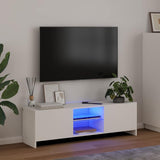 Vidaxl tv-meubel met led-verlichting 120x30x36 cm wit