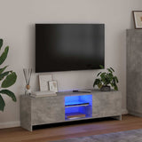 Vidaxl tv-meubel met led-verlichting 120x30x36 cm betongrijs