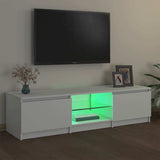 Vidaxl tv-meubel met led-verlichting 140x40x36 cm wit
