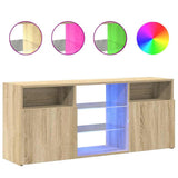 Vidaxl tv-meubel met led-verlichting 120x30x50 cm sonoma eikenkleurig