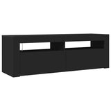 Vidaxl tv-meubel met led-verlichting 120x35x40 cm zwart