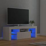 Vidaxl tv-meubel met led-verlichting 120x35x40 cm wit