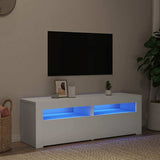 Vidaxl tv-meubel met led-verlichting 120x35x40 cm wit