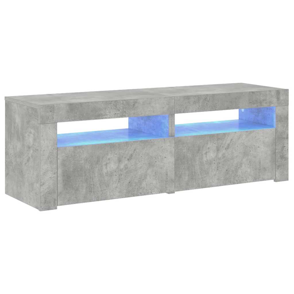 Vidaxl tv-meubel met led-verlichting 120x35x40 cm betongrijs