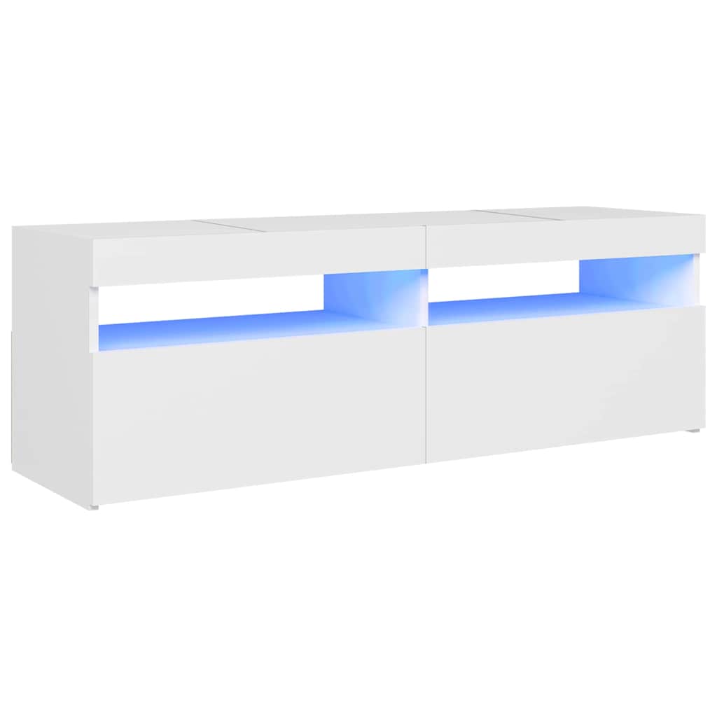 Vidaxl tv-meubel met led-verlichting 120x35x40 cm wit