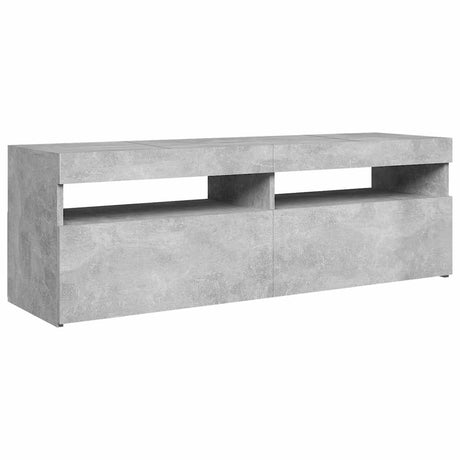 Vidaxl tv-meubel met led-verlichting 120x35x40 cm betongrijs